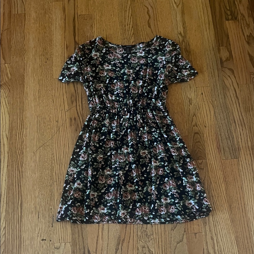 Forever 21 Black Floral Dress